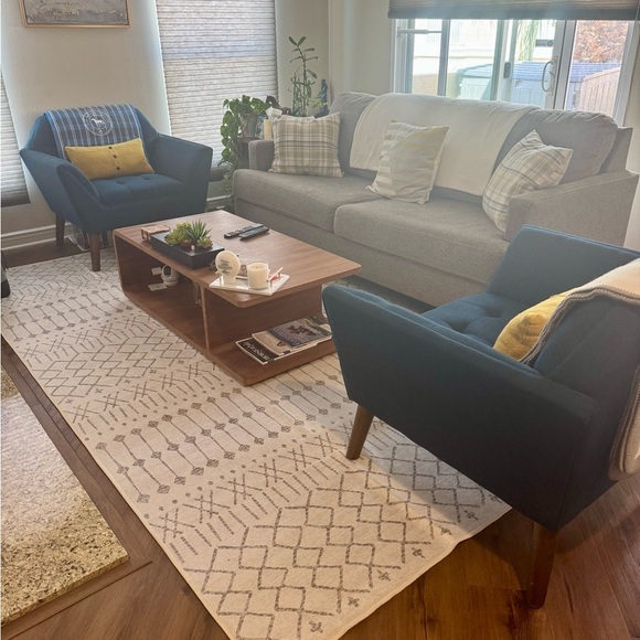 Elegant Plaid Accent Pillow Covers - Gray, Cream & Yellow. 18" x 18" - Picture 6 of 6